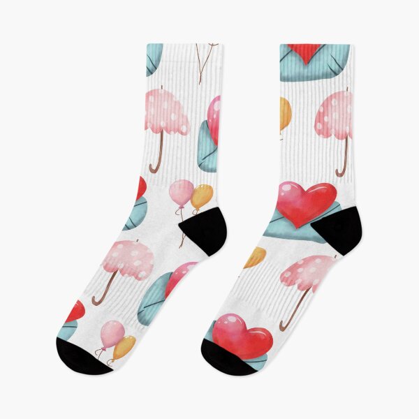 Item preview, Seamless pattern with hearts, umbrellas and balloons. designed and sold by Jayjaynaenae.