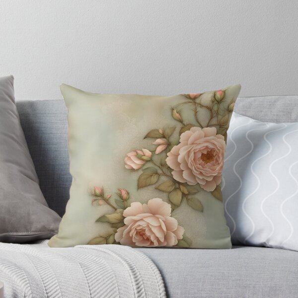 Item preview, Antique pink vintage roses, shabby chic scrapbooking designed and sold by patterncrow.