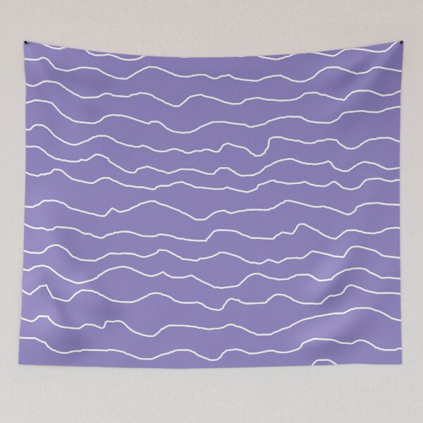 Item preview, Lavender with White Squiggly Lines designed and sold by ShelleyYlstArt.