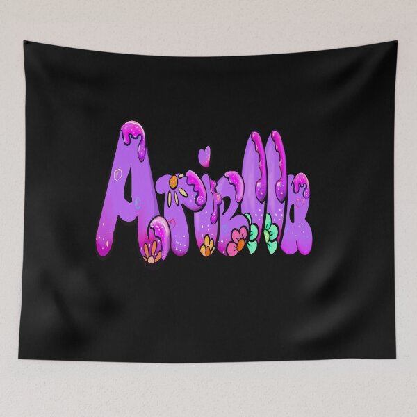 Item preview, Ariella popular girls name woman women’s first name in purple drip calligraphy Ariella designed and sold by Artonmytee.