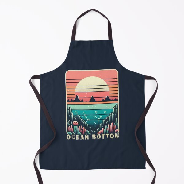 Item preview, Ocean bottom (Retro) designed and sold by Bubble-Boris.