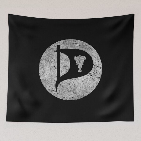 Artikelvorschau, Iceland Pirate Party Vintage  entworfen und verkauft von flippinsg.