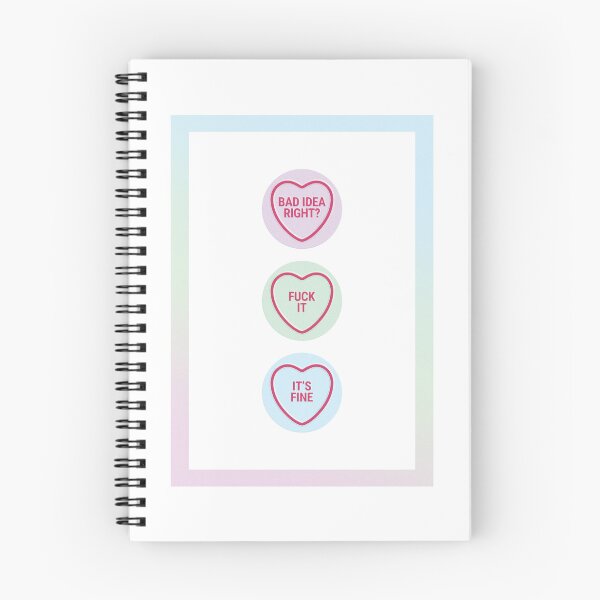 Item preview, Bad Idea Right? Love Hearts designed and sold by carlytayjepsen.