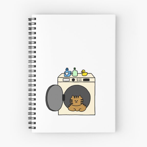 Item preview, a Cat and a Duck in the washing machine designed and sold by superbaechoo.