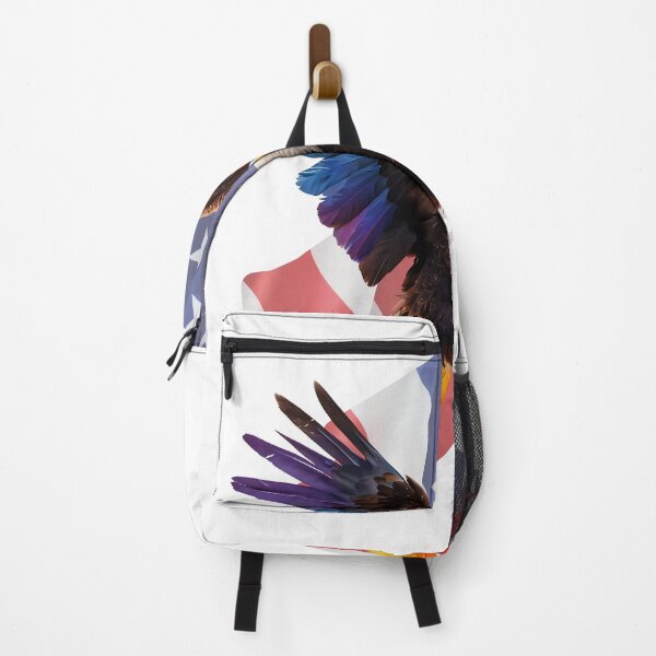 Item preview, Patriot Day Pride: Majestic Eagle with American Flag designed and sold by ArchVibe.