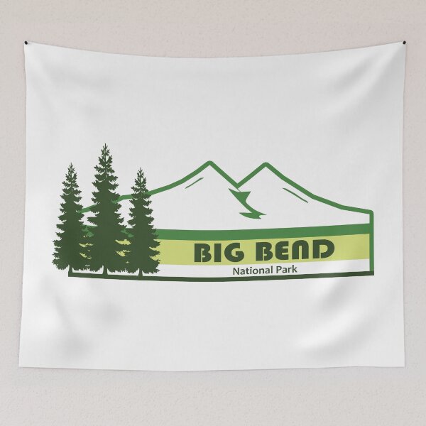 Item preview, Big Bend National Park Green Stripes designed and sold by Esskay Designs.