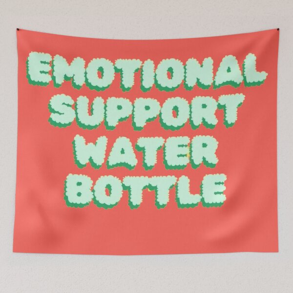 Item preview, Funny Emotional Support Water Bottle Design for Hydration Enthusiasts designed and sold by IntegriTee.