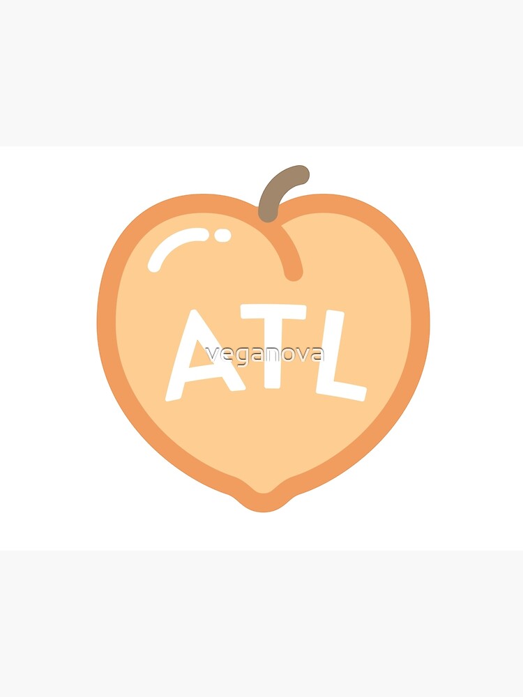 "Atlanta Peach " Metal Print for Sale by veganova Redbubble
