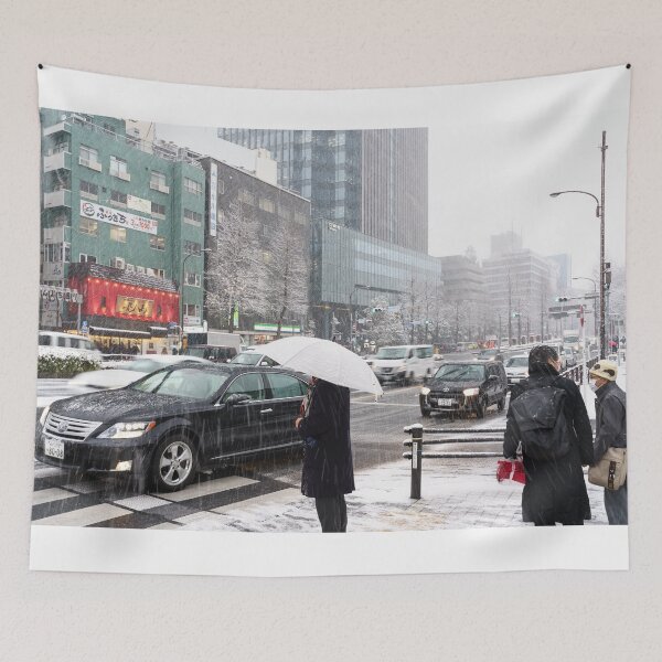 Item preview, Snowday in Tokyo, Japan (Yotsuya, Shinjuku-ku) designed and sold by lukesphotostore.