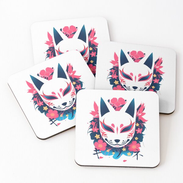 Item preview, Japanese demon mask AKM_13 designed and sold by NoNeed4InK.