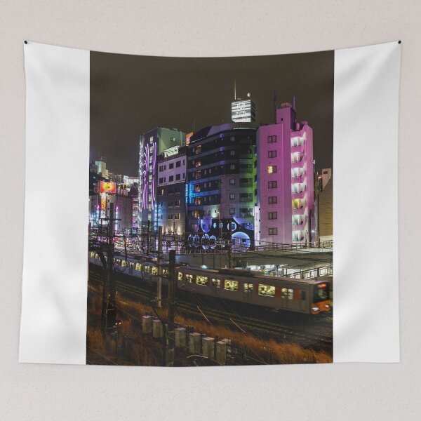 Item preview, Night Train in Ikebukuro, Tokyo designed and sold by lukesphotostore.