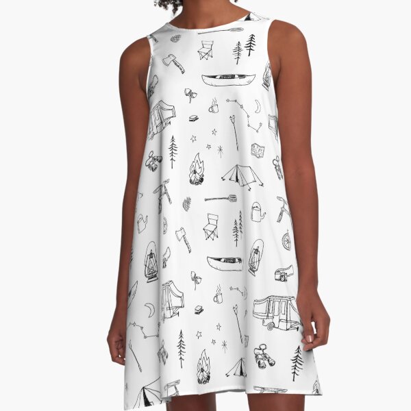 Simple Camping A-Line Dress