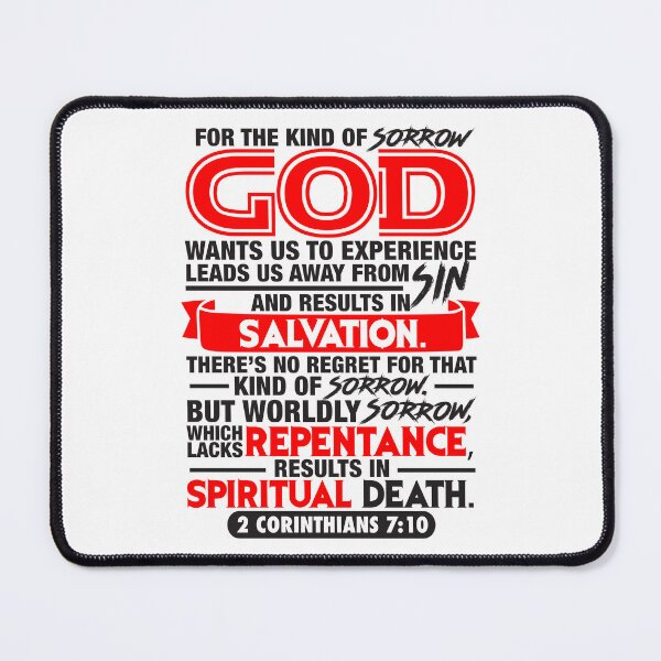 Item preview, 2 Corinthians 7:10 God Leads Us Away From Sin And Results In Salvation designed and sold by plushism.