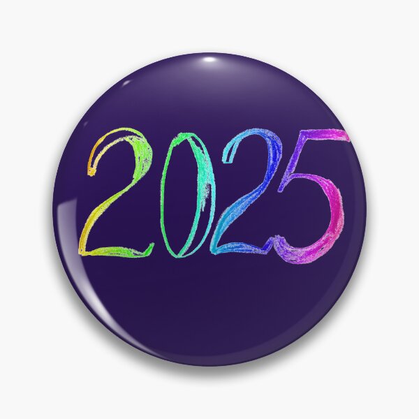 Item preview, 2025 colorful rainbow handwritten lettering | 2025 number year drawing lettering designed and sold by lausn.