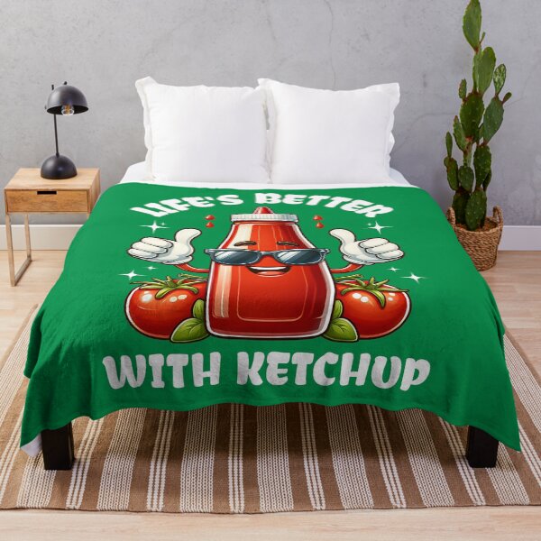 Item preview, Funny Ketchup Lover Cartoon Design for Foodies designed and sold by Infinitee8hirts.