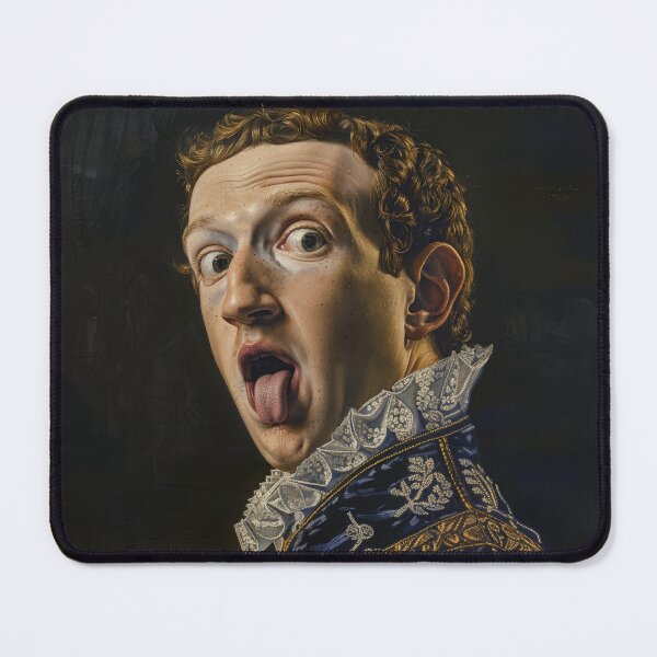 Item preview, Renaissance Humorous Mark Zuckerberg Portrait designed and sold by AItectStudio.