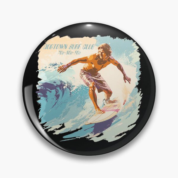 Item preview, Dogtown Surf Club - Retro Vintage Surfing Design with Muted Pastels and Ocean Vibes designed and sold by YardWest.