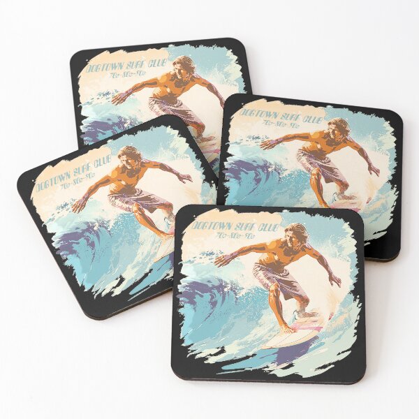 Item preview, Dogtown Surf Club - Retro Vintage Surfing Design with Muted Pastels and Ocean Vibes designed and sold by YardWest.