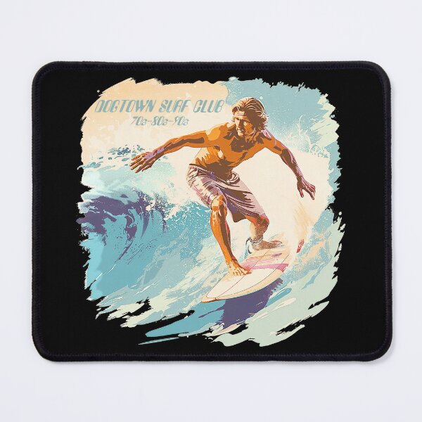 Item preview, Dogtown Surf Club - Retro Vintage Surfing Design with Muted Pastels and Ocean Vibes designed and sold by YardWest.
