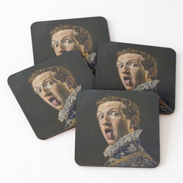 Item preview, Renaissance Humorous Mark Zuckerberg Portrait designed and sold by AItectStudio.