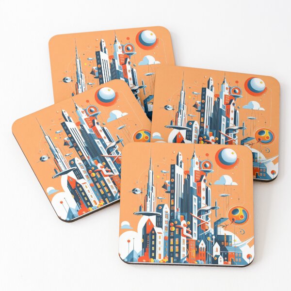 Item preview, Abstract skyscraper minimalist artwork  designed and sold by MalPhiri.