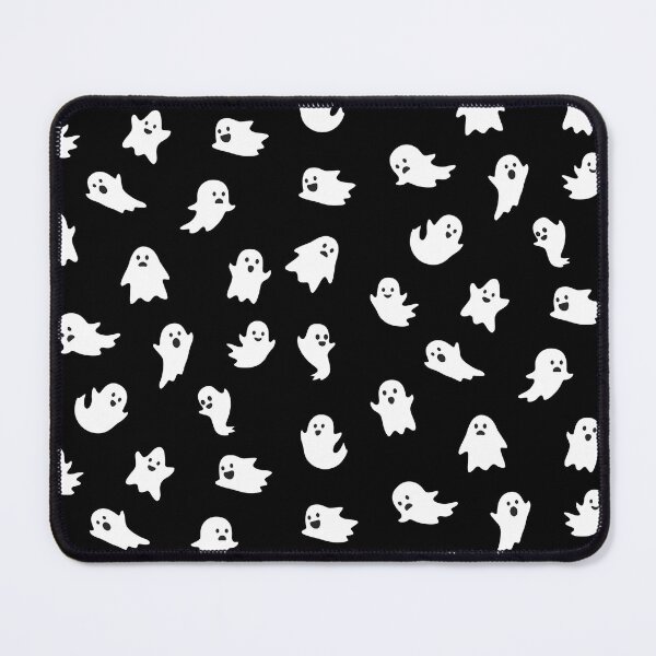 Item preview, Cute ghosts with black background, Halloween pattern designed and sold by ArtfulTat.