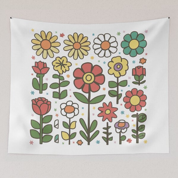 Item preview, Little flowers stickers | Retro | Vintage | Journaling designed and sold by RedCircleArt.