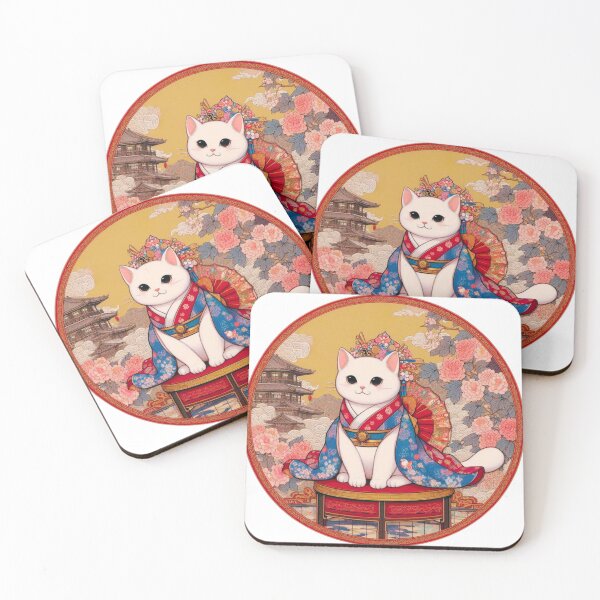 Item preview, Cat cute Oiran neko kawaii cute designed and sold by MyOneLife.