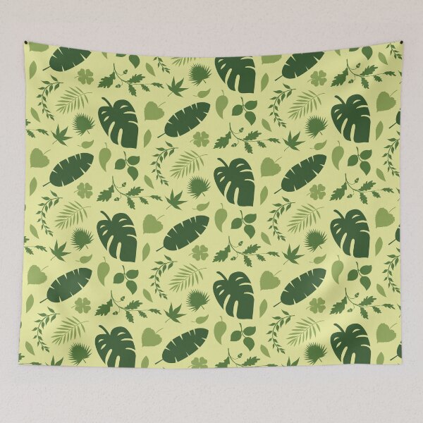 Item preview, Green Leaves Pattern designed and sold by SJ-Merch.