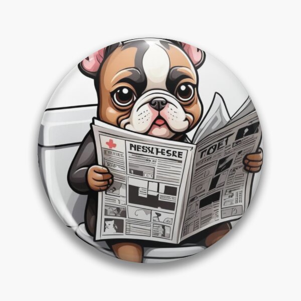 Item preview, Extra, extra! Read all about it – Frenchie news is in! ?? designed and sold by Hachiandco.