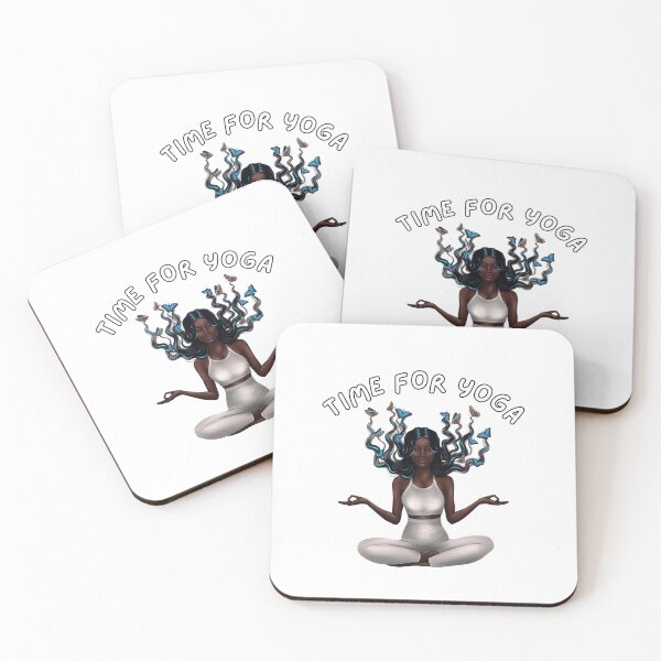 Item preview, Time for Yoga Illustrated Design #21 designed and sold by Artistic Designs ⭐⭐⭐⭐⭐.