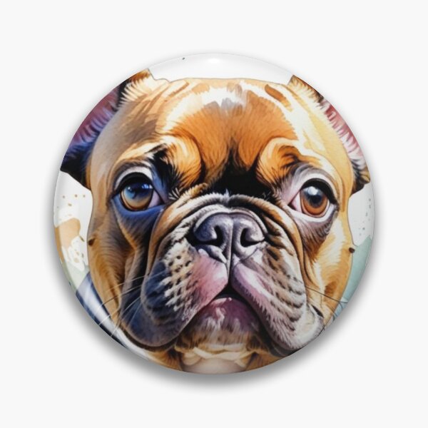 Item preview, A splash of color and a whole lot of charm – meet the vibrant Frenchie! ? designed and sold by Hachiandco.