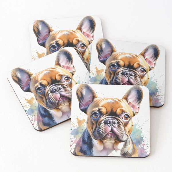 Item preview, A splash of color and a whole lot of charm – meet the vibrant Frenchie! ? designed and sold by Hachiandco.