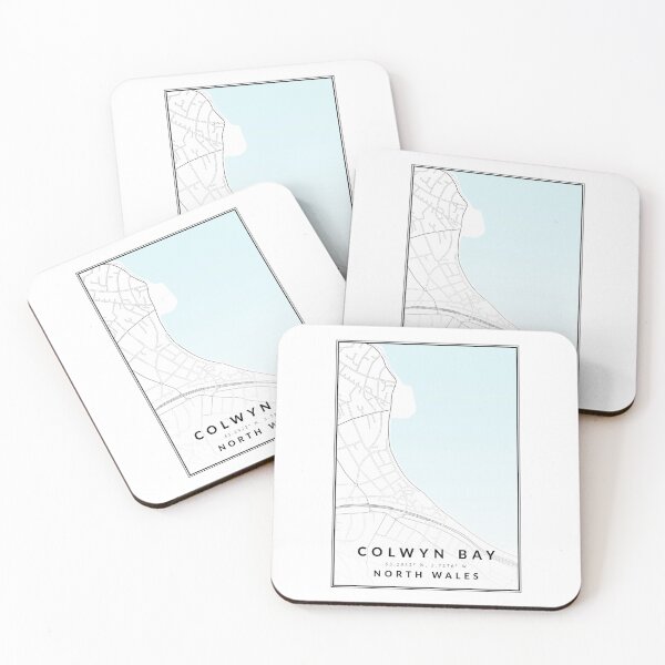 Item preview, Colwyn Bay North Wales Street Map Cartography designed and sold by tbcreationsuk.