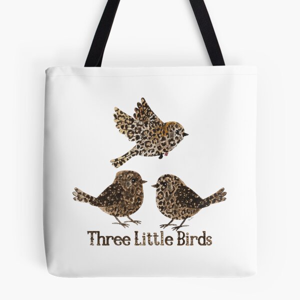 Item preview, leopard three little birds designed and sold by Hen-C-Art.