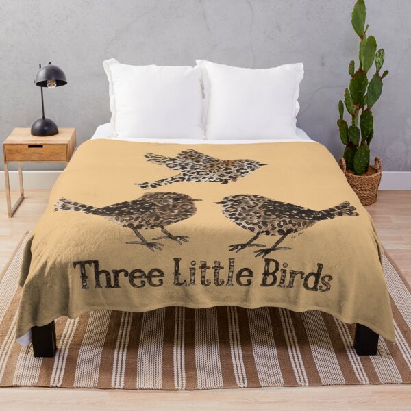 Item preview, leopard three little birds designed and sold by Hen-C-Art.