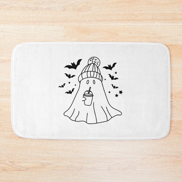 Item preview, Cute Ghost Drinking Coffee designed and sold by spaceopy.