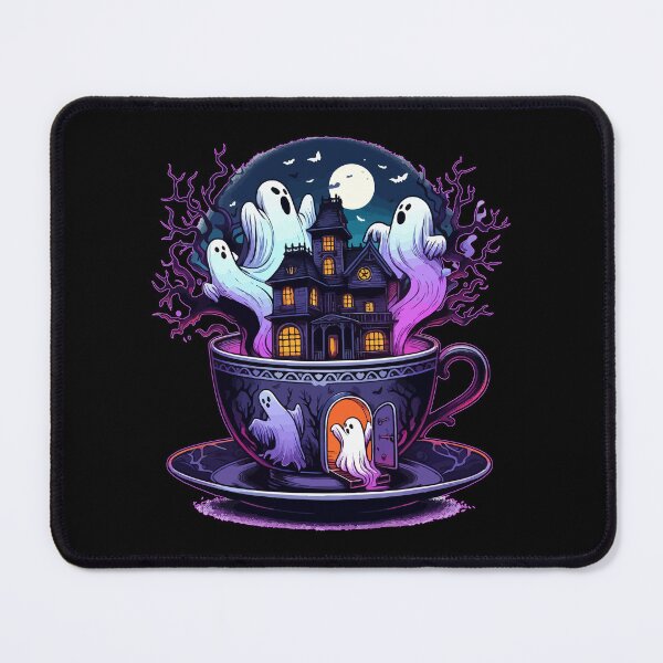 Item preview, Cute Halloween Haunted Tea Cup designed and sold by TomFrontierArt.