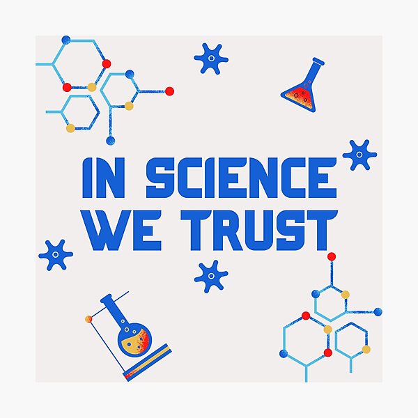 Item preview, In science we trust - Unique science designs for scientists and science students designed and sold by ScientistArtist.