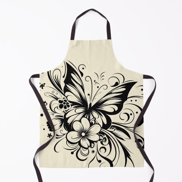 Item preview, Black And White Abstract Butterfly Tattoo Design designed and sold by Coffee Lifestyle.