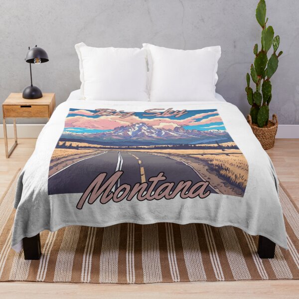 Item preview, Big Sky Resort Montana Mountains Classic Retro designed and sold by Pterodak.
