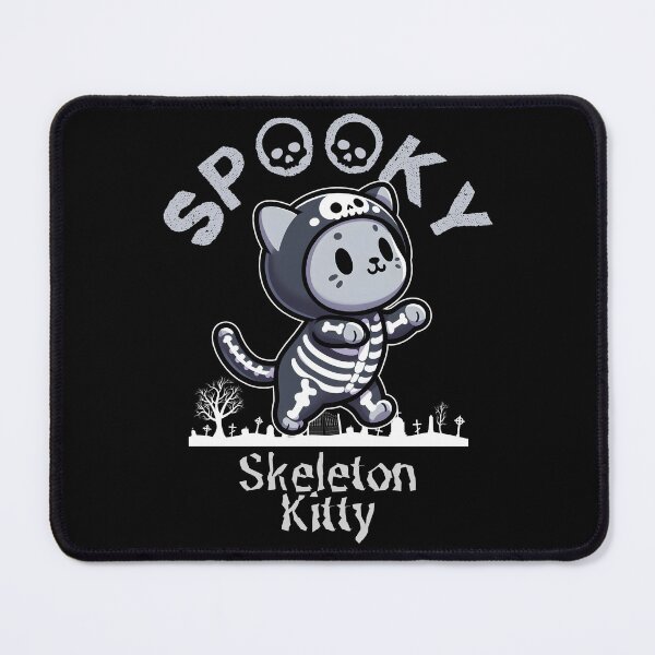Item preview, Cute Halloween Spooky Skeleton Kitty designed and sold by The magic Yellow bus.