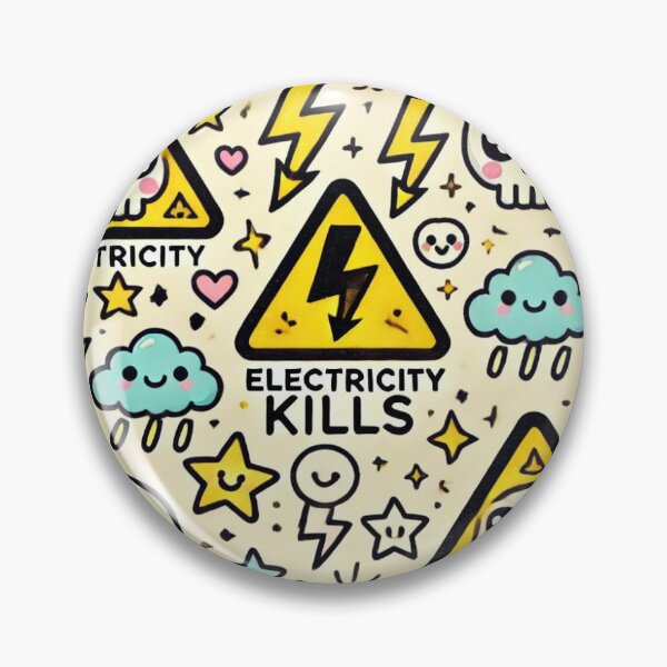 Item preview, Cute Electricity Warning designed and sold by ColorfulStyle.