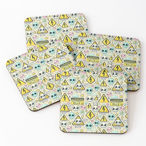 Item preview, Electric Kawaii Danger designed and sold by ColorfulStyle.