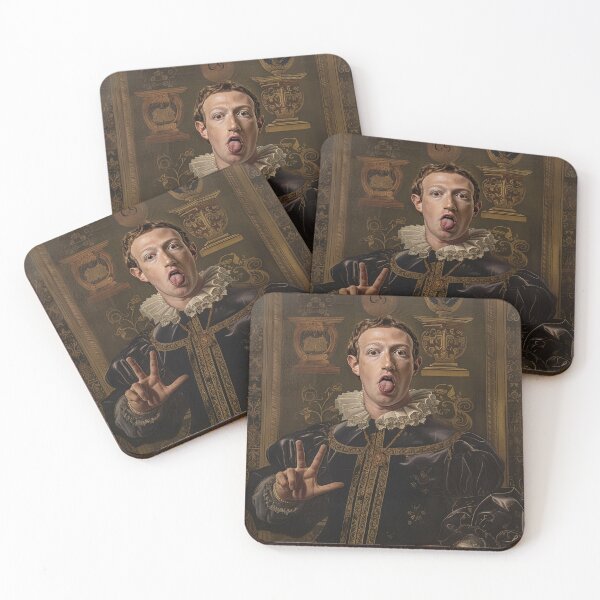Item preview, Humorous Mark Zuckerberg Portrait designed and sold by AItectStudio.