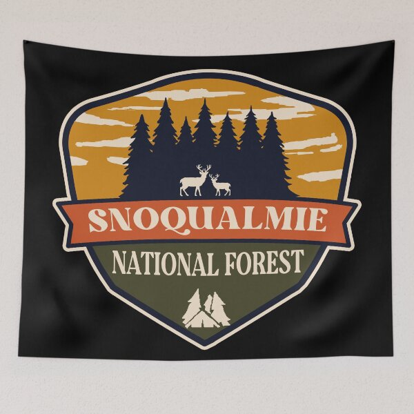 Item preview, Snoqualmie National Forest designed and sold by graphic-map.