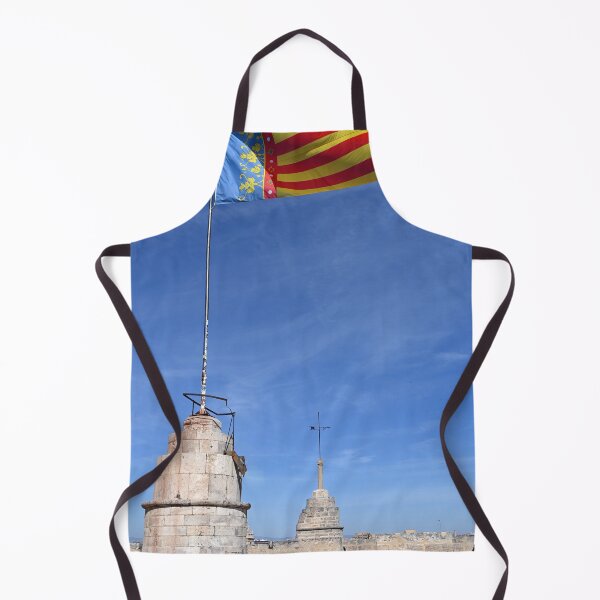 Item preview, Community of Valencia flag on top of the Serrano Towers in Valencia,Spain designed and sold by goceris.