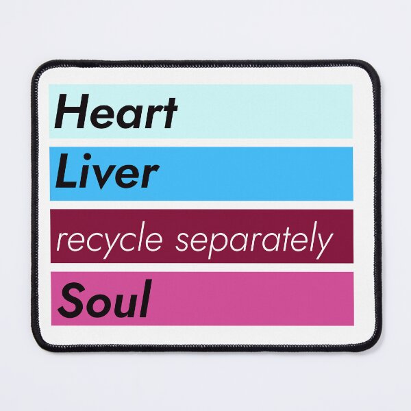 Artikelvorschau, Heart Liver Soul ... Recycle entworfen und verkauft von improv-biber.