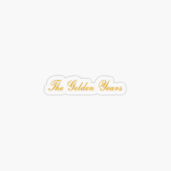 Item preview, The Golden Years Cursive Lettering designed and sold by aestheticqueen.