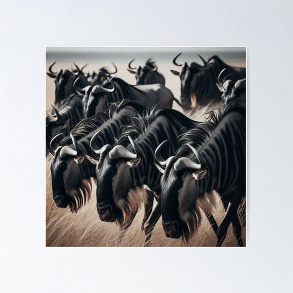 Item preview, Blue Wildebeest  designed and sold by BonoloStore.